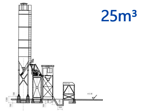 25 small concrete batch plant