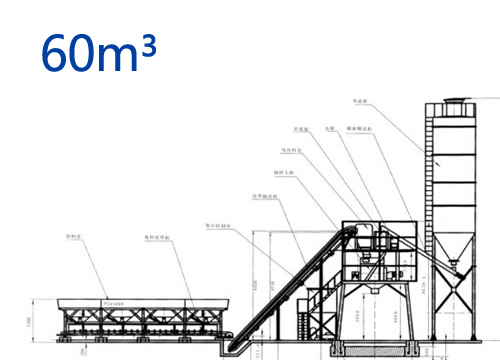 60 small concrete batch plant