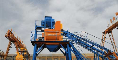 medium capacity mobile concrete batching plant