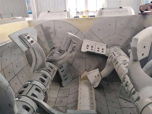twin shaft mixer detail