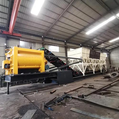 portable concrete plant for long temporary production