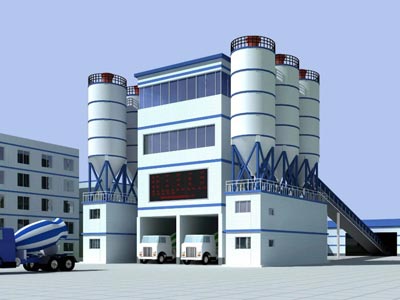 high performance concrete mixing plant