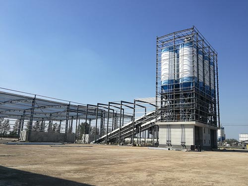 Concrete batching plant equipment and enclosure scope