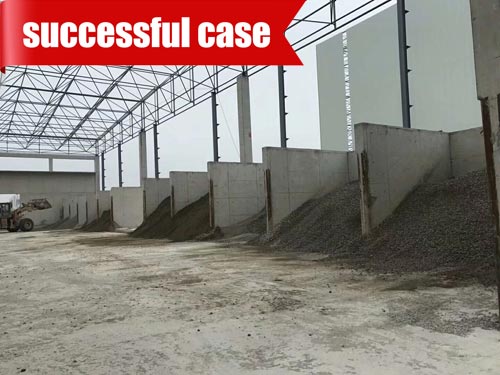 Fully enclosed concrete batch mixing plant