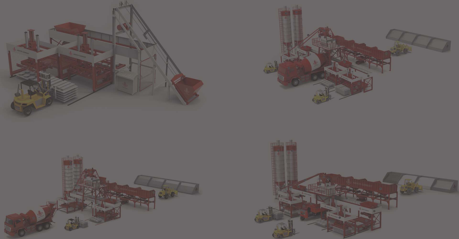 AGICO 35 cubic meter precast concrete manufacturing plant