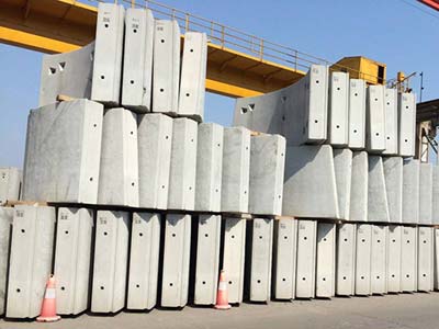 Cleaning access and finished precast concrete production