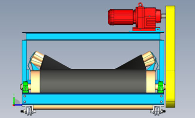 batching plant conveyor belt structure