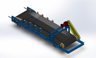 belt conveyor structure