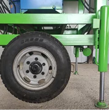 tires hydraulic outriggers