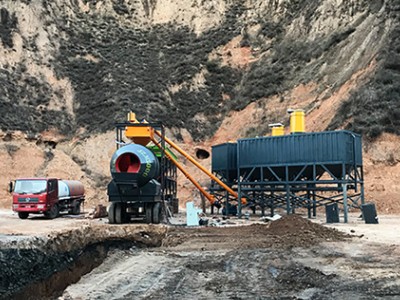 self loading mobile ready mix concrete plant