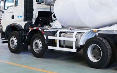 small concrete mixer truck