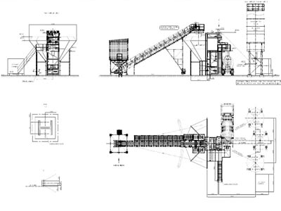 cp30 batching plant foundation drawing