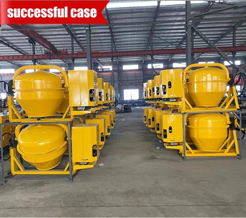 rotating drum concrete mixer