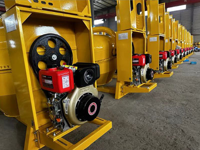 tilting type concrete mixer