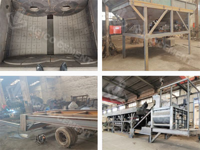 truck mounted concrete batching plant factory assembly