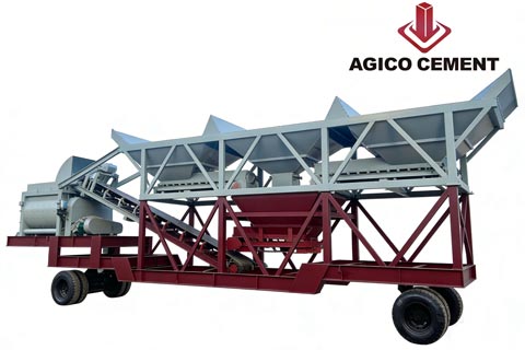 truck mounted concrete batching plant with integrated equipment