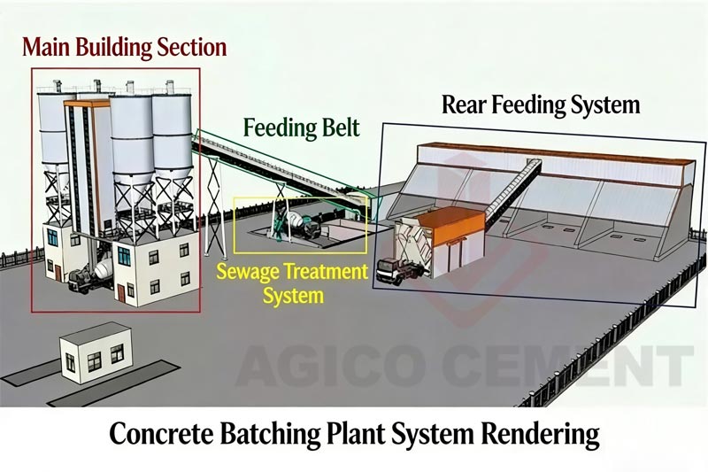 central mixing plant