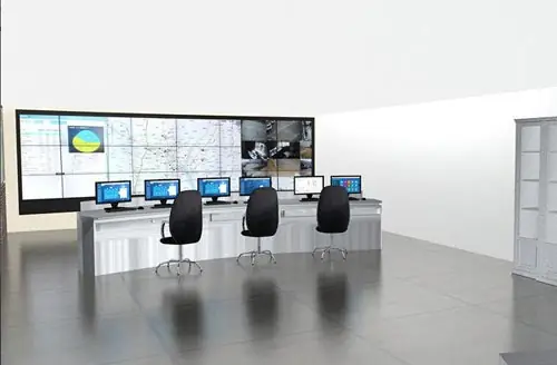 PLC control room for an AGICO central mix concrete plant