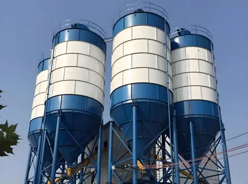 Cement silo system for an AGICO central batching plant