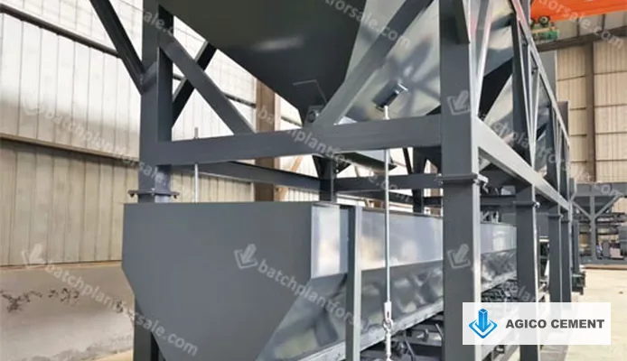 Aggregate batching hopper assembled and inspected in the AGICO factory