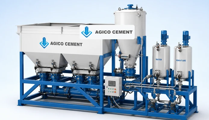 material weighing system for accurate AGICO ready mix concrete production