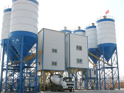 HZS120 concrete batching plant shown as a medium-output capacity reference